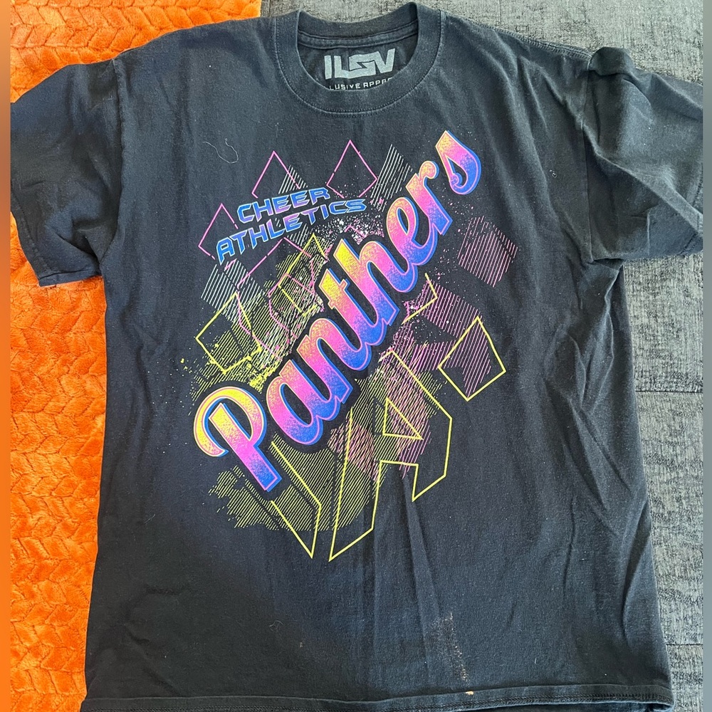 cheer athletics panther t-shirt